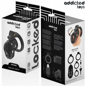 ADDICTED TOYS LOCKED - GAIOLA DE PÃNIS CRYPT SELADA 8 CM